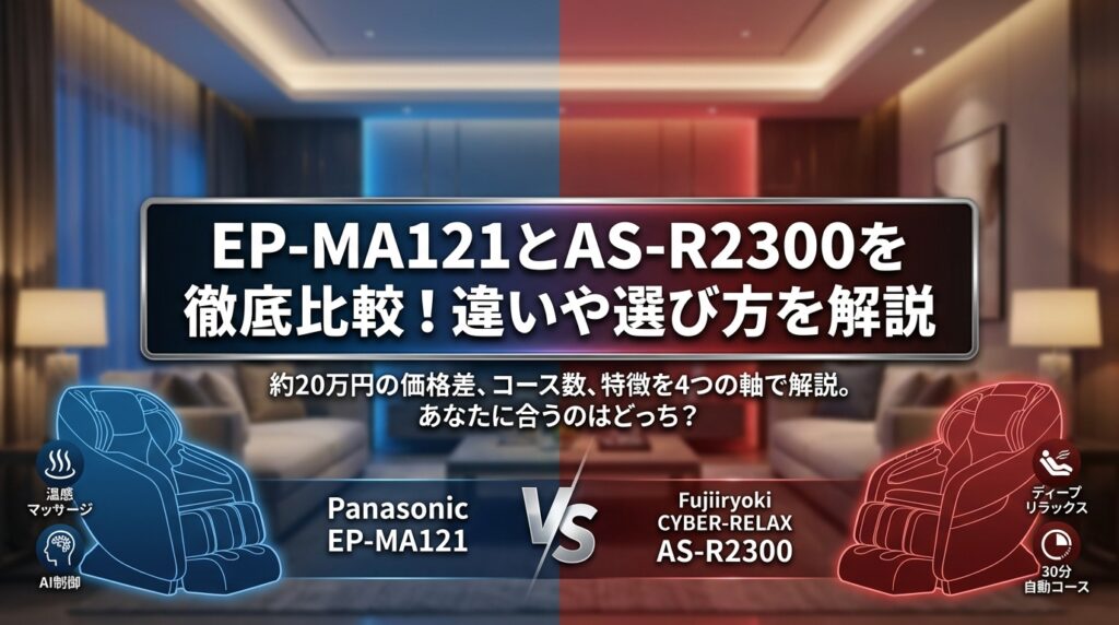 EP-MA121とAS-R2300を徹底比較！違いや選び方を解説