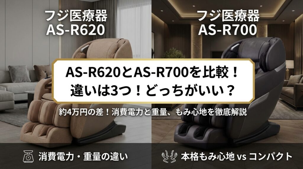 AS-R620とAS-R700を比較！違いは3つ！どっちがいい？
