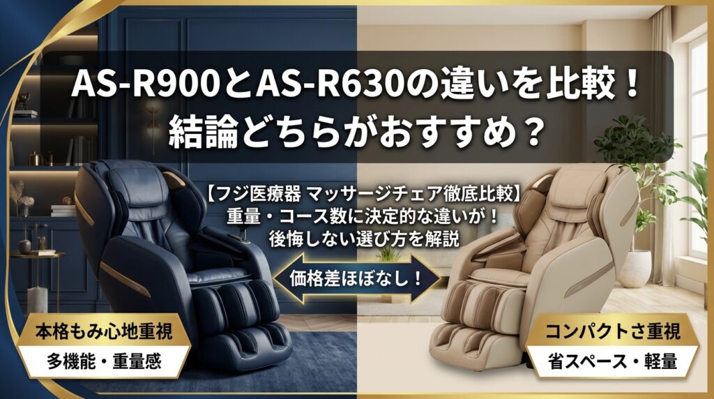 AS-R900とAS-R630の違いを比較！結論どちらがおすすめ？