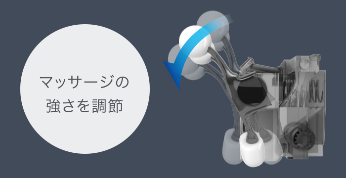 マイリラ シートマッサージャー R22 MRL-1300 強弱調節機能