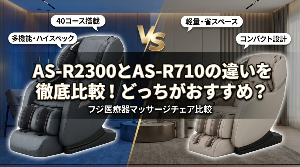 AS-R2300とAS-R710の違いを徹底比較！どっちがおすすめ？