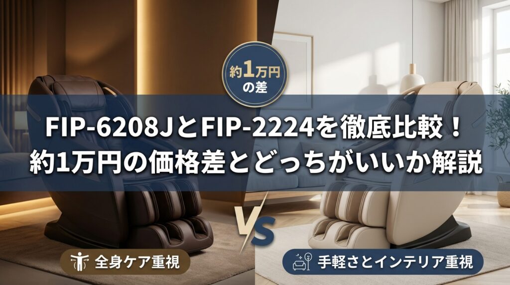 FIP-6208JとFIP-2224を徹底比較！約1万円の価格差とどっちがいいか解説