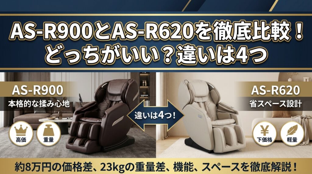 AS-R900とAS-R620を徹底比較！どっちがいい？違いは4つ