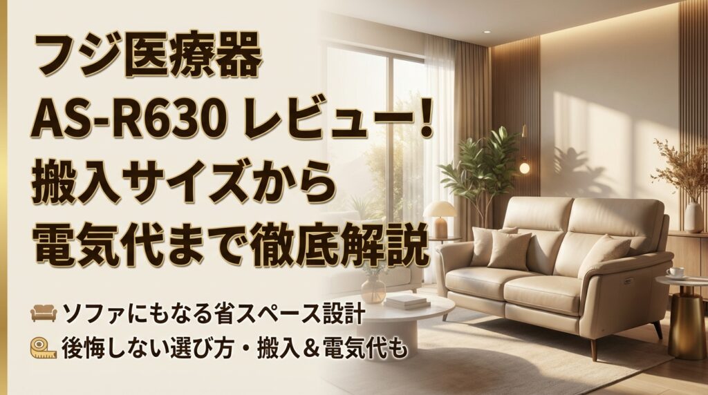 フジ医療器 AS-R630 レビュー！搬入サイズから電気代まで徹底解説