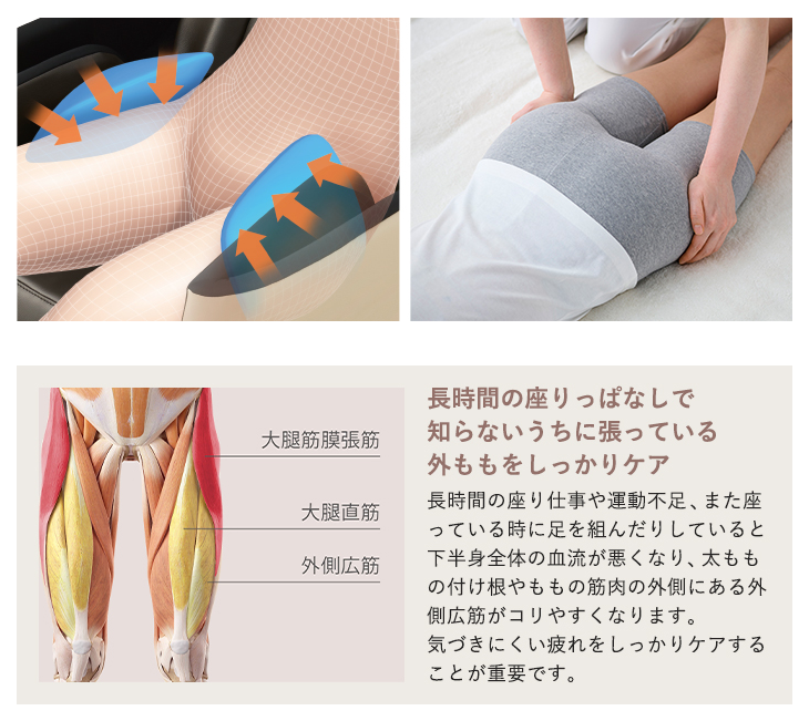 AS-R620 進化 横ももマッサージの追加